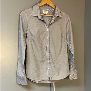 J Crew Haberdashery Striped Button-Up Shirt